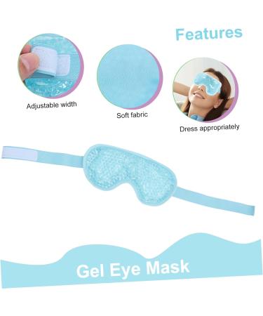 PLAFOPE 1pc Cold Compress Hot Compress Eye Mask Blackout Eye Reusable Eye Cooling Patch Heat Eye Eye Mask Eye Shades for Sleep Eye Mask Heated Eye Patch Compress Eye Pad Sleep Eye Blue 20X10X1CM - Buy Online on SooperMarket.com