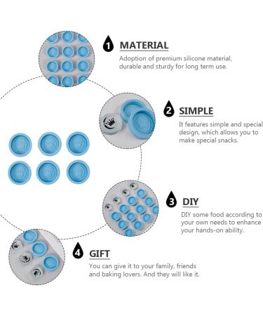 MAGICLULU 12 Pcs Mold Checkers Resin Silicone Baking Silicone Chess Moulds Doll Bath Tub Small Stainless Steel Bowls De para Gelatinas Baking Tool Baking Fondant Silica Gel Manual 3.5X3.5X0.8CMx2pcs Bluex2pcs - Buy Online on SooperMarket.com