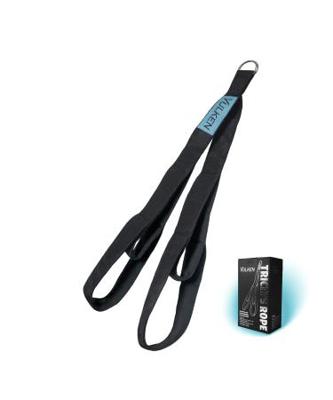 Vulken Tricep Rope Cable Attachment. 28.7 Inch & 22 Inch Two Lengths Built in One Pull Down Rope, Black & Pink
