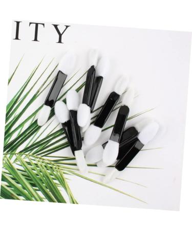 PLAFOPE 50pcs Sponge Dual Eyeshadow Brush Makeup Eyeshadow Brush Kit Eye Shadow The Face Travel Eye Cream M White - Buy Online on SooperMarket.com