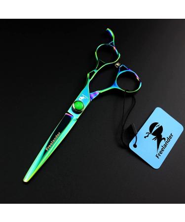 6.0 Inch Professional Japan 440C Hair Cutting Scissors - Salon Quality Blending/Thinning Shear for Barber or Home Use - B-green - Buy Online on SooperMarket.com