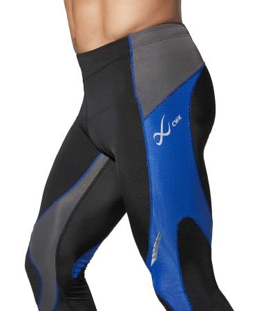 CW-X Men's Stabilyx Joint Support Compression Tights - Medium - Black/Grey/Blue - Buy Online on SooperMarket.com