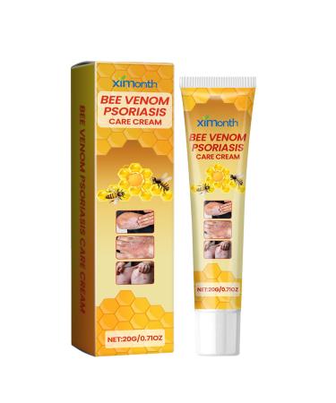 Bee Venom Psoriasis Cream for Psoriasis Bees Venom Cream for Psoriasis Treatment New Zealand Bee Venom with Herbal Extract for Psoriasis Treatment Natrual Itching Relief Soothing 20g (1)
