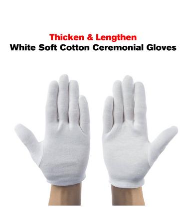 Buy Cotton Gloves - 6 Pairs Soft Moisturizing White Gloves for Men & Women - International Shipping Available - Buy Online on SooperMarket.com