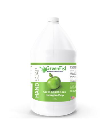 GreenFist Foaming Hand Soap Refills Apple Scent Jug Foam Refill Made in USA  128 ounce (1 Gallon)