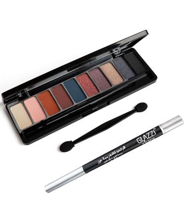 Vtrem 10 Colors Eyeshadow Palette Matte Neutral Shades Waterproof Blendable Eye Shadow Highly Pigmented Eye Makeup Palettes Set for Beginners Any Skin Tones Shading & Contouring Smokey Eye 10 Colors-blue