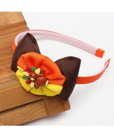 Stakee Thanksgiving Hair Hoop Turkey Headband Bowknot Hair Hoop Autumn Orange Hair Hoop Thanksgiving Hair Accessories - Buy Online on SooperMarket.com