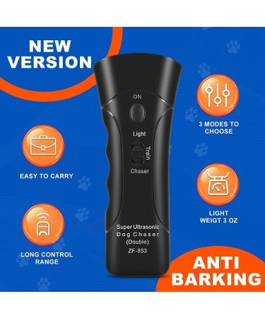 Anti Barking Device for Dogs Ultrasonic Dog Deterrent Control Sonic Bark Deterrents Stop Waterproof Mini Outdoor Deterrent Rechargeable 3 in 1 Bark Control Tool Frequency Levels Humanized and Safe - Buy Online on SooperMarket.com