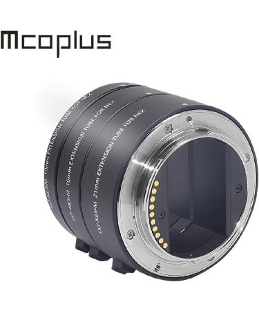 Mcoplus NEX-M Metal Auto Focus Macro Extension Tube Set for Sony Mirrorless E-Mount FE-Mount Cameras (10mm+16mm+21mm) - Buy Online on SooperMarket.com