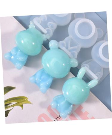 FELTECHELECTR 2pcs Doll Cartoon Ornaments Adorable Rabbit Molds Pendants Dessert Earring Shape Coaster Crystal - Buy Online on SooperMarket.com