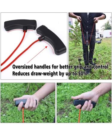 Elong Crossbow Cocking Device Double Handle - Black | Rope Cocker Aid for Hunting Crossbows - Buy Online on SooperMarket.com