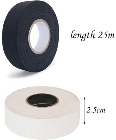 Eterspr Hockey Band Tapes - Non-Slip Handlebar Grip for Hockey Badminton & Golf - 2 Roll Set (Black & White) - 2.5cm 20m - Buy Online on SooperMarket.com