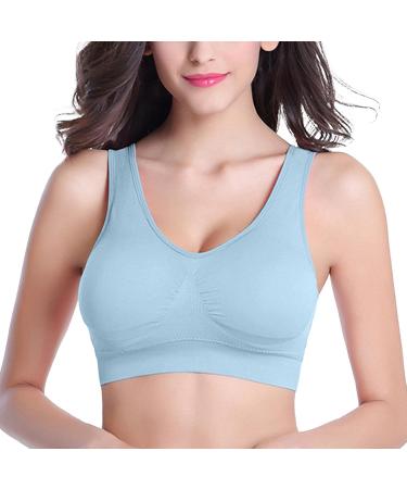 CreoQIJI Women's Corsets & Bustiers - Breathable Wireless Sleep Bra (3 Pack S-6XL) - Comfortable Sports Bra in Pink - Buy Online on SooperMarket.com
