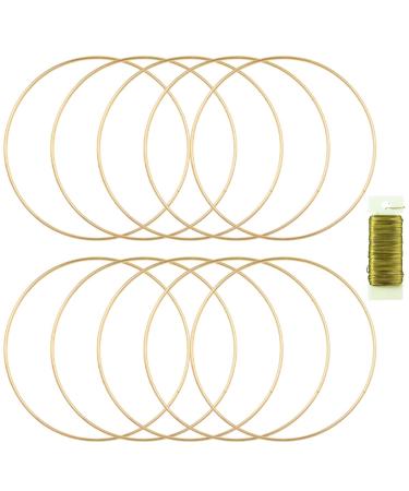 8 Pack Floral Hoop 18 Inches Metal Rings for Crafts Macrame Rings Hoop Wreath Dream Catcher Rings DIY Wreath Candle Rings Wreaths Craft Hoops (8 18 Inches)