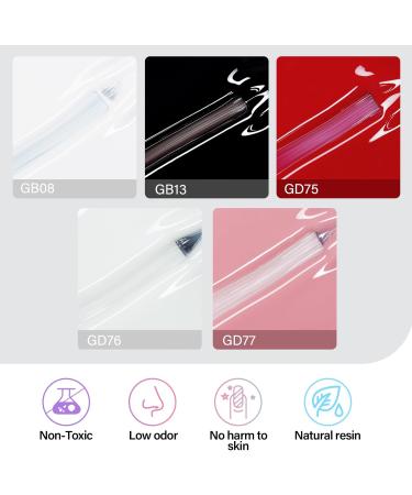 AILLSA Nude Gel Nail Polish Set Jelly Pink Milky White Black Red Gel Polish with Base and Top Coat Classic Popular Color All Season Soak Off U V L ED Manicure Art Salon DIY at Home 7Pcs 8ML Black White - Buy Online on SooperMarket.com