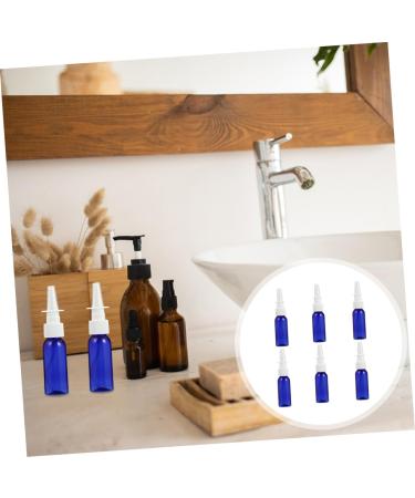 FOMIYES 6pcs Round Shoulder Nasal Spray Bottles - Travel Cosmetic Containers - Refillable Glass Cleaner Spray - Blue Sub Bottle - Buy Online on SooperMarket.com