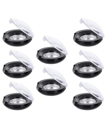 KALLORY 8pcs Makeup Blush & Eyeshadow Containers Set for Women - Empty Storage Box Pallet in Black - Buy Online on SooperMarket.com