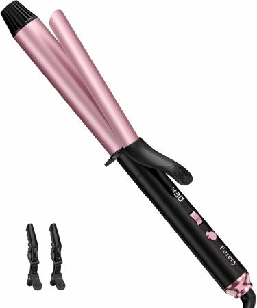 Long Barrel Curling Iron 1.25 Inch | Ceramic Curling Iron with Argan Oil & Keratin for Thin Hair | 11 Adjustable Temp & Clips Included - Buy Online on SooperMarket.com