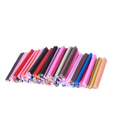 Healeved 50pcs Nail Art Stickers DIY Nail Art Fingertip Nail Rings Sticks Scrapbooks Nailart Manicure Nails Stickers Customizable Spray Talcum Scrapbook Book Decorate 3D Polymer Clay medium As Shown