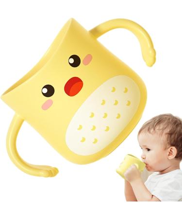 Children's Dinosaur Bathroom Cup | Zorq Yellow Double Handle Toothbrush Accessory for Kids - Buy Online on SooperMarket.com