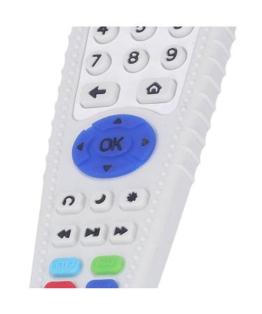 Buy Baby Teether Simulation Remote Control Soft Silicone Teething Toy - Safe & Durable | Beige White | International Shipping - Buy Online on SooperMarket.com