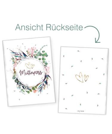 Cozy Raccoon 3-Part Mother s Passport | High-Quality Shell for German Mother Pass | Flower Party Design | Perfect Gift for New Moms in Germany - Buy Online on SooperMarket.com