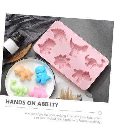 MAGICLULU 3D Birthday Cake Pan 10 Pcs Dinosaur Cake Mold Candy Jelly 3 Cube Moulds 28X16.2CMx5pcs - Buy Online on SooperMarket.com