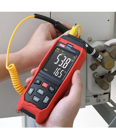 TASI TA612C Type K/J Digital Thermometer -200 to 2501 | 4-Channel LCD Handheld Temp Measurement with Data Storage & USB Upload - Buy Online on SooperMarket.com