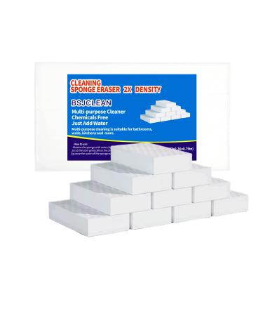 Magic Sponges Cleaning Eraser 2X Longer Lasting Extra Durable Melamine Sponge Foam Cleaning Pads for Kitchen Bathroom Wall Cleaner (3.93x2.36x0.79in 10 Pcs) 3.93x2.36x0.79in 10 Pcs
