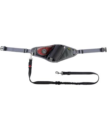 HUNTER Jasper anti-jerk leash jogging belt shock absorber reflective red/black red/grey one-size