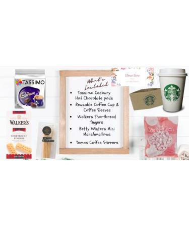 Temas Tassimo Hot Chocolate Pods Gift Set includes Tassimo Hot Chocolate pods x 8 Walkers Short Bread Biscuits Marshmallows Reusable Coffee Cup Sleeves Hot Chocolate Stirrers - Buy Online on SooperMarket.com