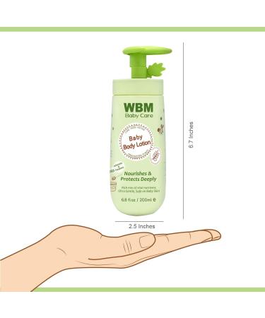 WBM Care Baby Lotion with Natural Honey and Wheatgerm Oil - 6.8 oz (Pack of 3) | Nourishing Face & Body Lotion for Deep Protection | 20.4 Fl Oz (Pack of 1) | Modern Formula - Buy Online on SooperMarket.com
