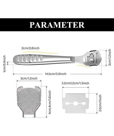 Foot Care Tool Kit with Foot Scrubber Scraper Foot Care Tools for Perfect Foot Care and Pedicure Foot Rasp Kit for Dead Hard Skin - Buy Online on SooperMarket.com