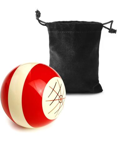 Professional Billiards Cue Ball Practice Training Artifact with Storage Bag - American Eight Ball Practice Balls with Standard Lines | Billiard Accessories - Buy Online on SooperMarket.com