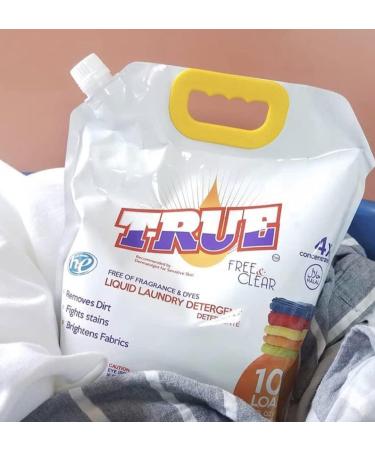 Buy True Laundry Detergent - Clear & Unscented Skin Sensitive Odor Removing 101 Loads 4X Concentrated Liquid - Perfect for Sensitive Skin - International Shipping Available - Buy Online on SooperMarket.com