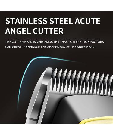 Professional Hair Clippers for Men - Cordless Electric Beard Trimmer Set with T Liners & LED Display - Gold Hair Cutting & Grooming Essentials - Buy Online on SooperMarket.com