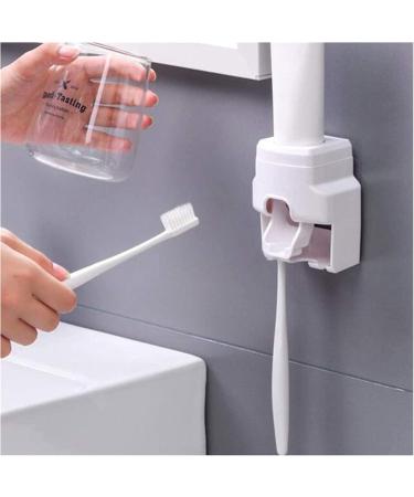 Elzey Wall-Mounted Electric Toothbrush Holder - Multi-Purpose Stand for Toothbrushes & Toothpaste - White | International Shipping Available - Buy Online on SooperMarket.com