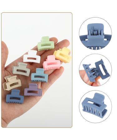 WLLHYF 12pcs Mini Hair Clips - Durable Non-Slip Jaw Clips for Women & Girls - 90s Multicolor Matte Accessories for Thin Thick Curly Hair - Buy Online on SooperMarket.com