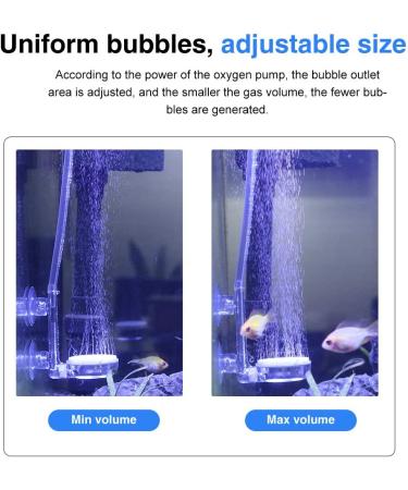 UPETTOOLS Aquarium Nano Bubble Stone Kit with Control Valve - Super-High Dissolved Oxygen Diffuser for Fish Tank and Hydroponic System - Buy Online on SooperMarket.com