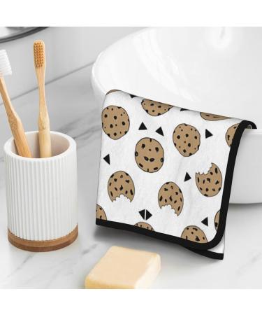 YYHHAOFA Cookies Food Chocolate Chip Biscuits Prints Coral Velvet Towel 16x28in : Skin-Friendly and Comfortable Good Water Absorption Light and Soft - Buy Online on SooperMarket.com