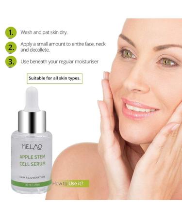 MELAO Apple Stem Cell Serum for Firm, Acne-Free Skin | Pore Cleansing & Elasticity Restoration - Buy Online on SooperMarket.com