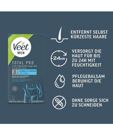 Veet Intim Hair Removal Set for Sensitive Areas | 3 x 100ml Cream + 3 x 50ml Care Balm | International Shipping - Buy Online on SooperMarket.com