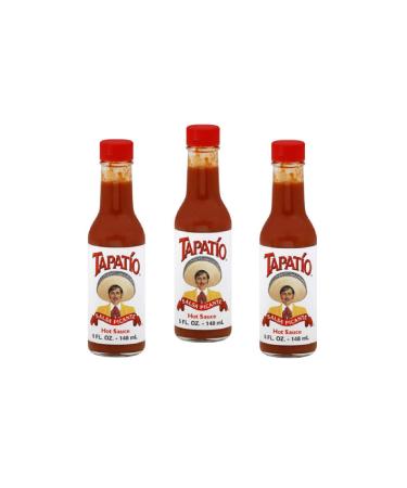 Tapatio Hot Sauce 5 Ounce (Pack of 3) Tapatio (5 oz) 5 Fl Oz (Pack of 3)