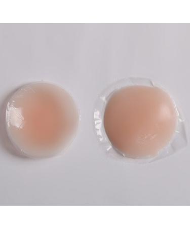 Buy FZBNSRKO 2 Pairs Natural Silicone Reusable Nipple Covers - Adhesive Breast Pads for Women | Gel Petals Pasties Bra Pads - Buy Online on SooperMarket.com