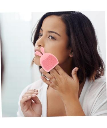 minkissy 8 Pcs Rabbit Ears Facial Brush Silicone Face Scrubber for Women Facial Cleansing Pads Facial Cleansing Brush Lady Facial Brush Face Brush Pink Detergent Miss Portable Silica Gel Light Pinkx2pcs 7.5x7.5cmx2pcs - Buy Online on SooperMarket.com