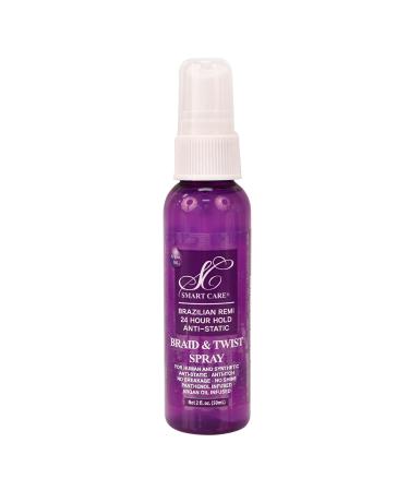 Smart Care Brazilian Remi 24 Hour Hold Anti-Static Portable Braid & Twist Spray 2oz