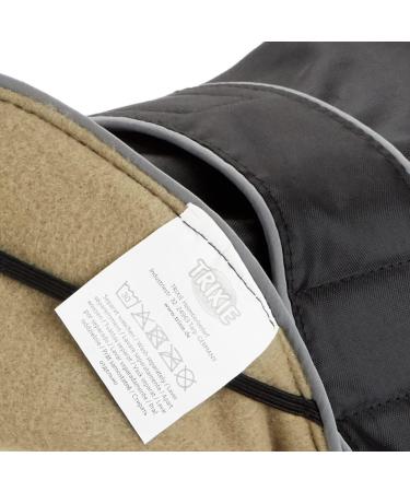 TRIXIE Water-Repellent Dog Coat - Mantel Orl ans Black Size S (35cm) - Ideal for Small Dogs - Durable & Stylish - Buy Online on SooperMarket.com
