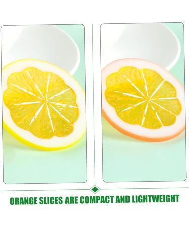 Alipis 6pcs Artificial Lime Simulation Fruits Simulated Fruit Model Faux Lemon Slices Lemon Slices for Soap Lifelike Lemon Props Lemon Slices Artificial Ornament Filling Orange Slices Pvc - Buy Online on SooperMarket.com