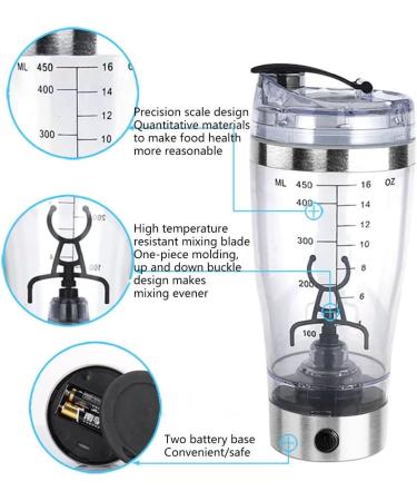 Electric Protein Shaker Protein Shake Automatic Movement Vortex Mixing Cup Leak Proof Battery Powered for Office Gym Travel (Size : 450ML) - Buy Online on SooperMarket.com