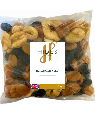 Hides Fine Foods - Dried Fruit Salad 1kg - Suitable for Vegetarians - GMO Free - Snacking - Healthy Snack - Ideal for Breakfasts - Packed Full of Flavour 1 kg (Pack of 1)